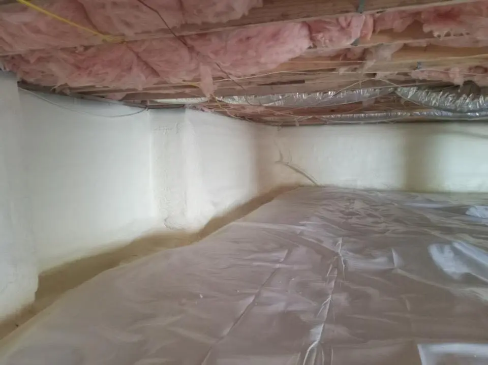 Crawl space encapsulation with closed-cell spray foam for Roof Maintenance in Brea